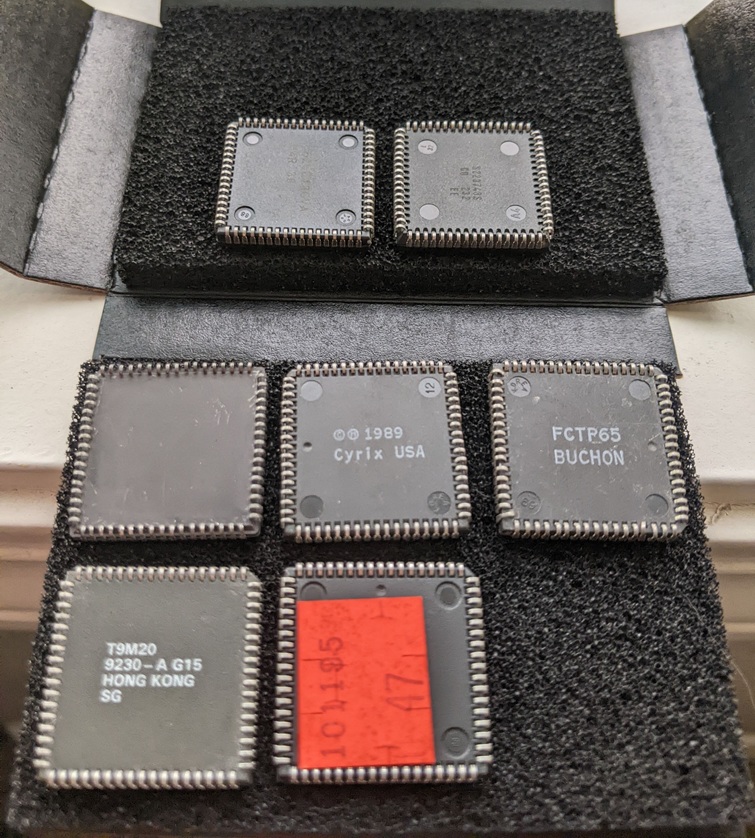 387SX FPUs Bottom View