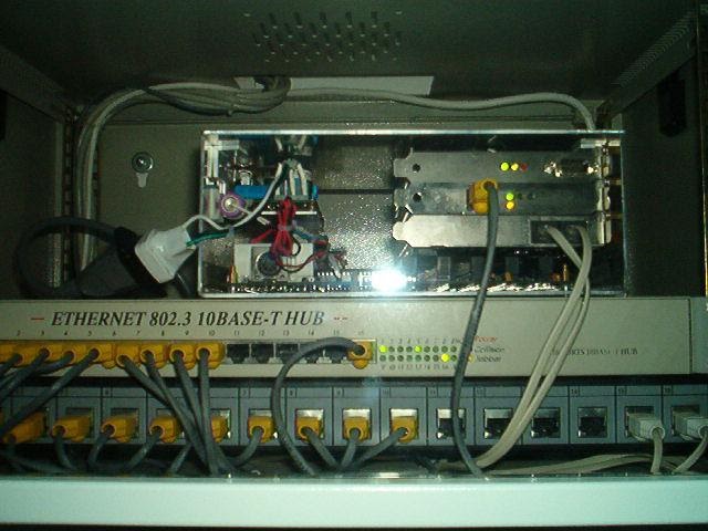 Complete and working router in the rack